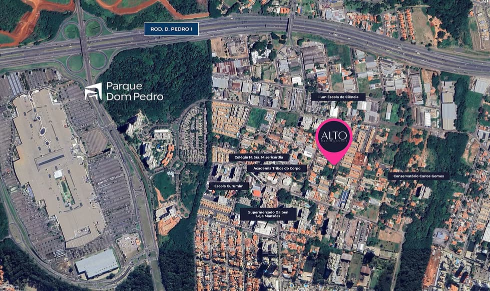 Mapa de implantação do empreendimento